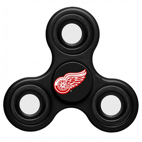 NHL Detroit Red Wings 3 Way Fidget Spinner C110 - Black